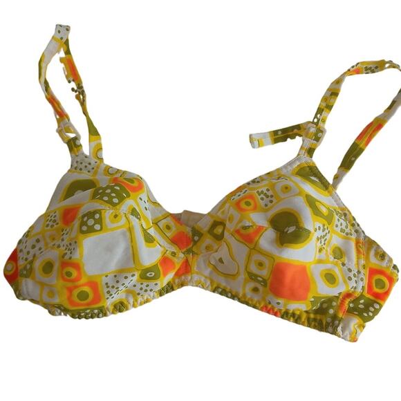 Vintage Melody Fashions Graphic Retro Print Bra Size 36B - Picture 1 of 8